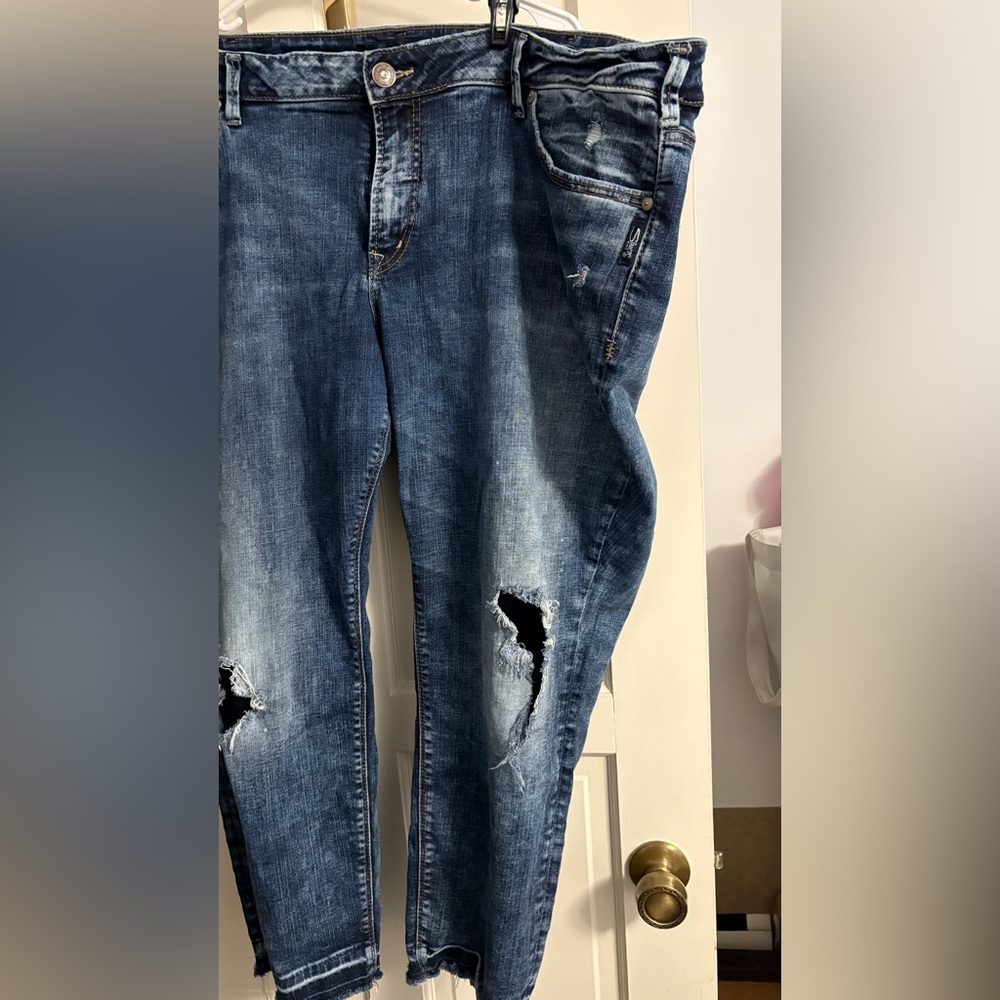 Silver Jeans Women’s SAM Distressed Jeans Plus Size 24 - Picture 6 of 12